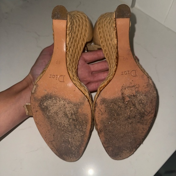 Vintage Dior Espadrille Wedge Sandals - Picture 2 of 12